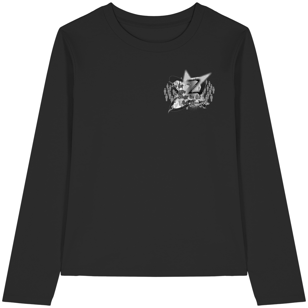 The Rebellion Z BASiCS - T-shirt a maniche lunghe da donna in cotone biologico