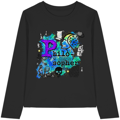 The Philosopher - Womens Organic Longsleeve T-Shirt