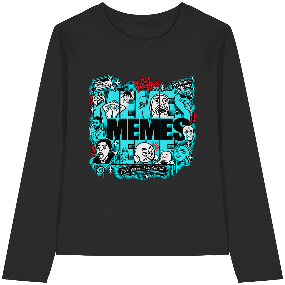 The Meme - Womens Organic Longsleeve T-Shirt