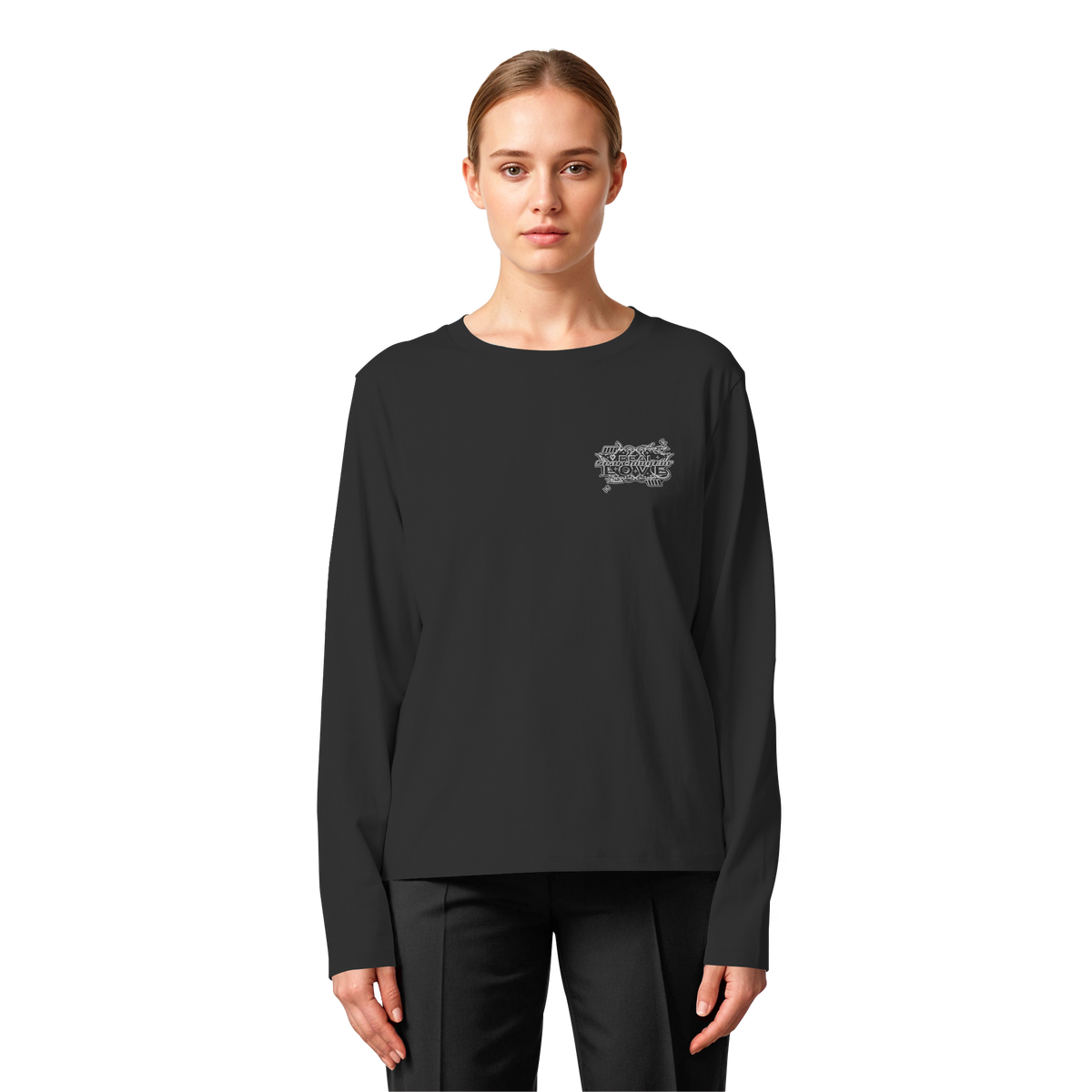Die REAL LOVE BASiCS - Damen Bio-Langarm-T-Shirt