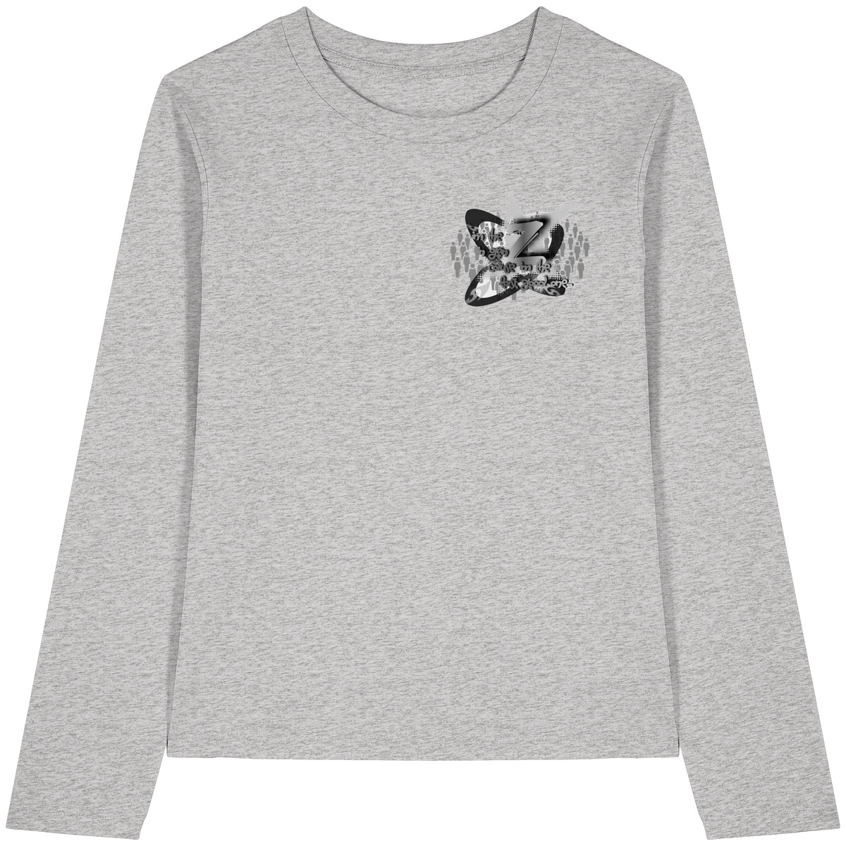 The Rebellion Z BASiCS - T-shirt a maniche lunghe da donna in cotone biologico
