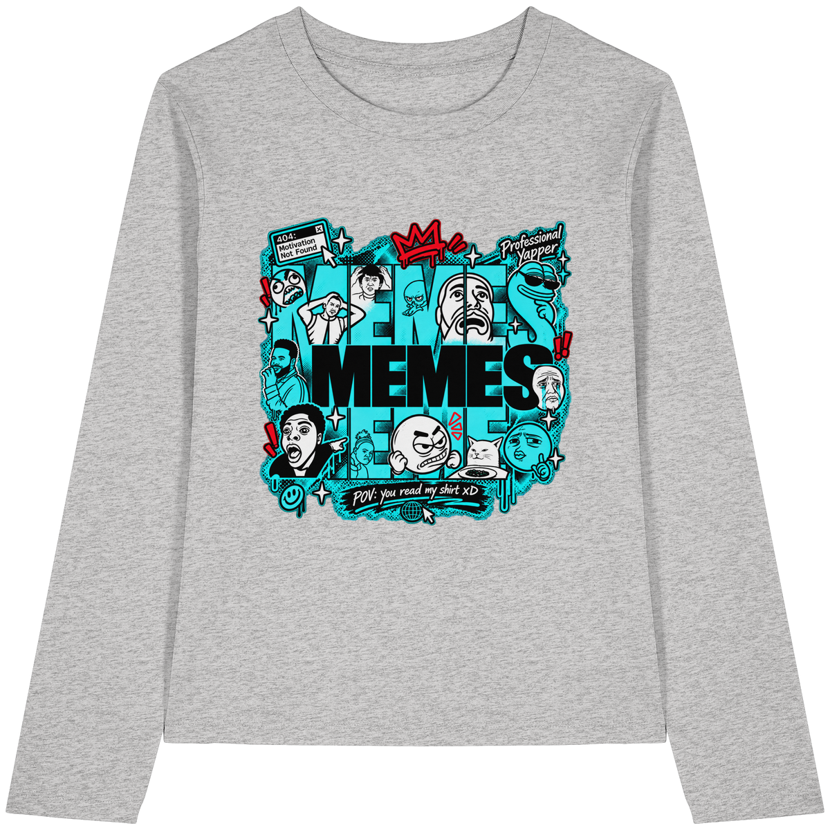 The Meme - Womens Organic Longsleeve T-Shirt