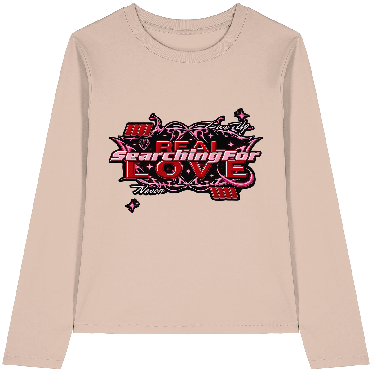 The Real Love - Womens Organic Longsleeve T-Shirt