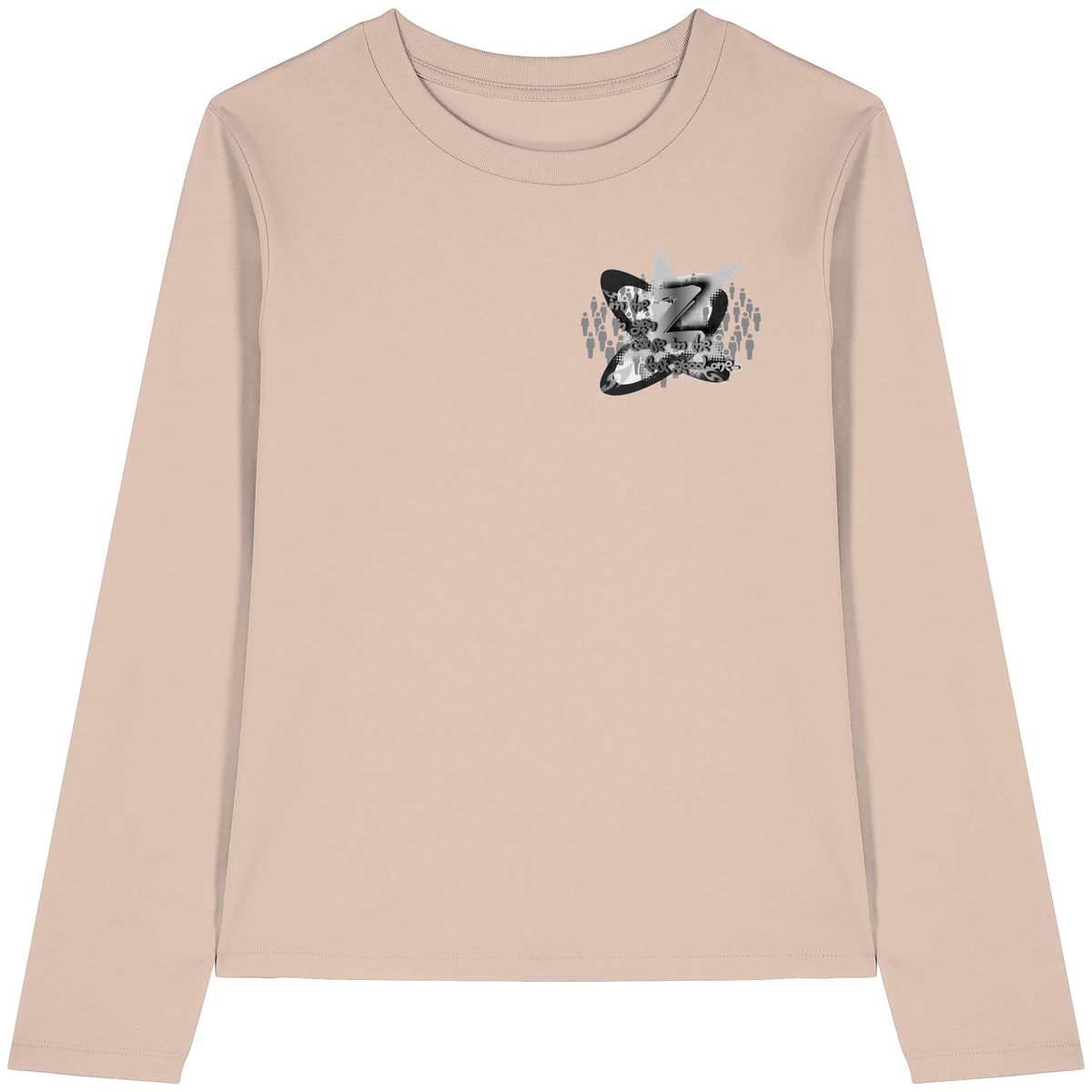 The Rebellion Z BASiCS - T-shirt a maniche lunghe da donna in cotone biologico