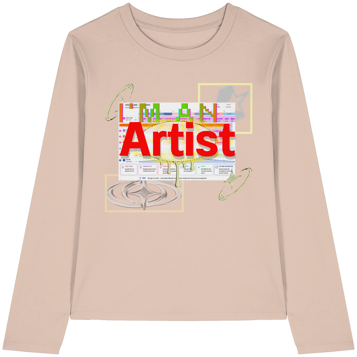 The Artist - Maglietta a maniche lunghe da donna in cotone biologico