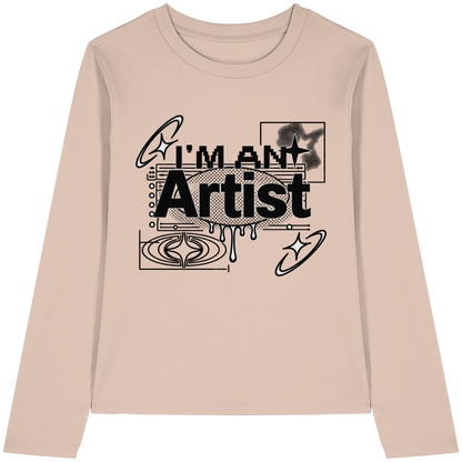 The Artist BASiCS - T-shirt a maniche lunghe biologica da donna