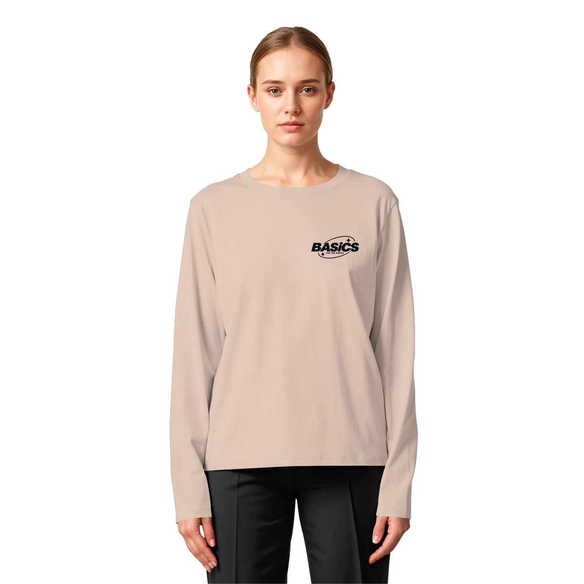 BASiCS - For the SIMPLE - Womens Organic Longsleeve T-Shirt