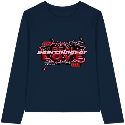 The Real Love - Womens Organic Longsleeve T-Shirt