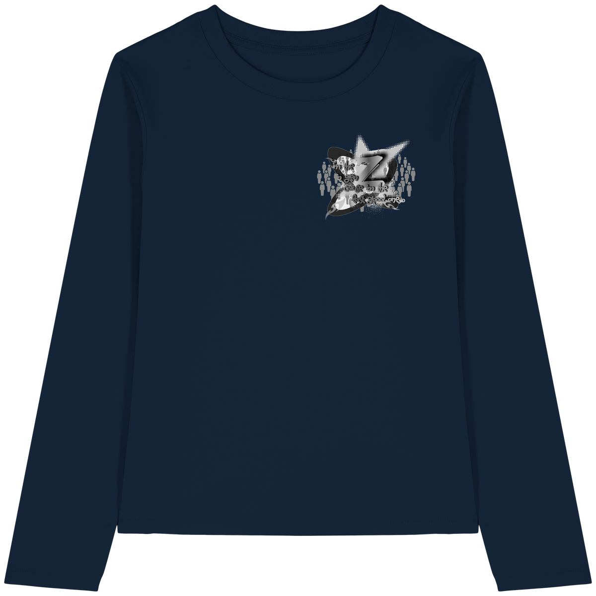 The Rebellion Z BASiCS - T-shirt a maniche lunghe da donna in cotone biologico