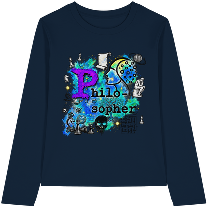 The Philosopher - Womens Organic Longsleeve T-Shirt