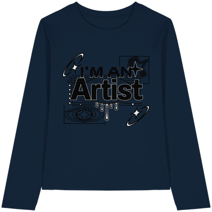 The Artist BASiCS - T-shirt a maniche lunghe biologica da donna