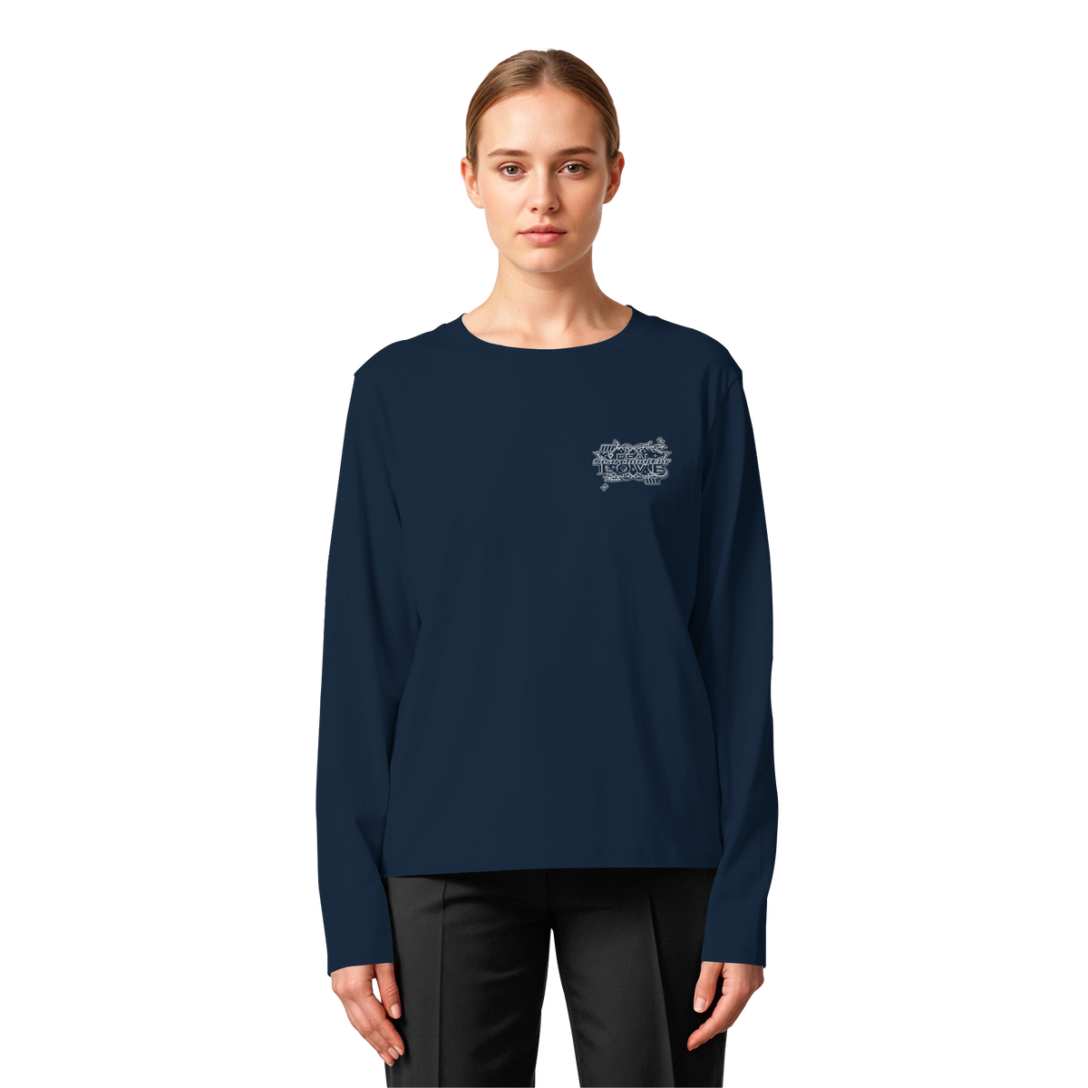 Die REAL LOVE BASiCS - Damen Bio-Langarm-T-Shirt