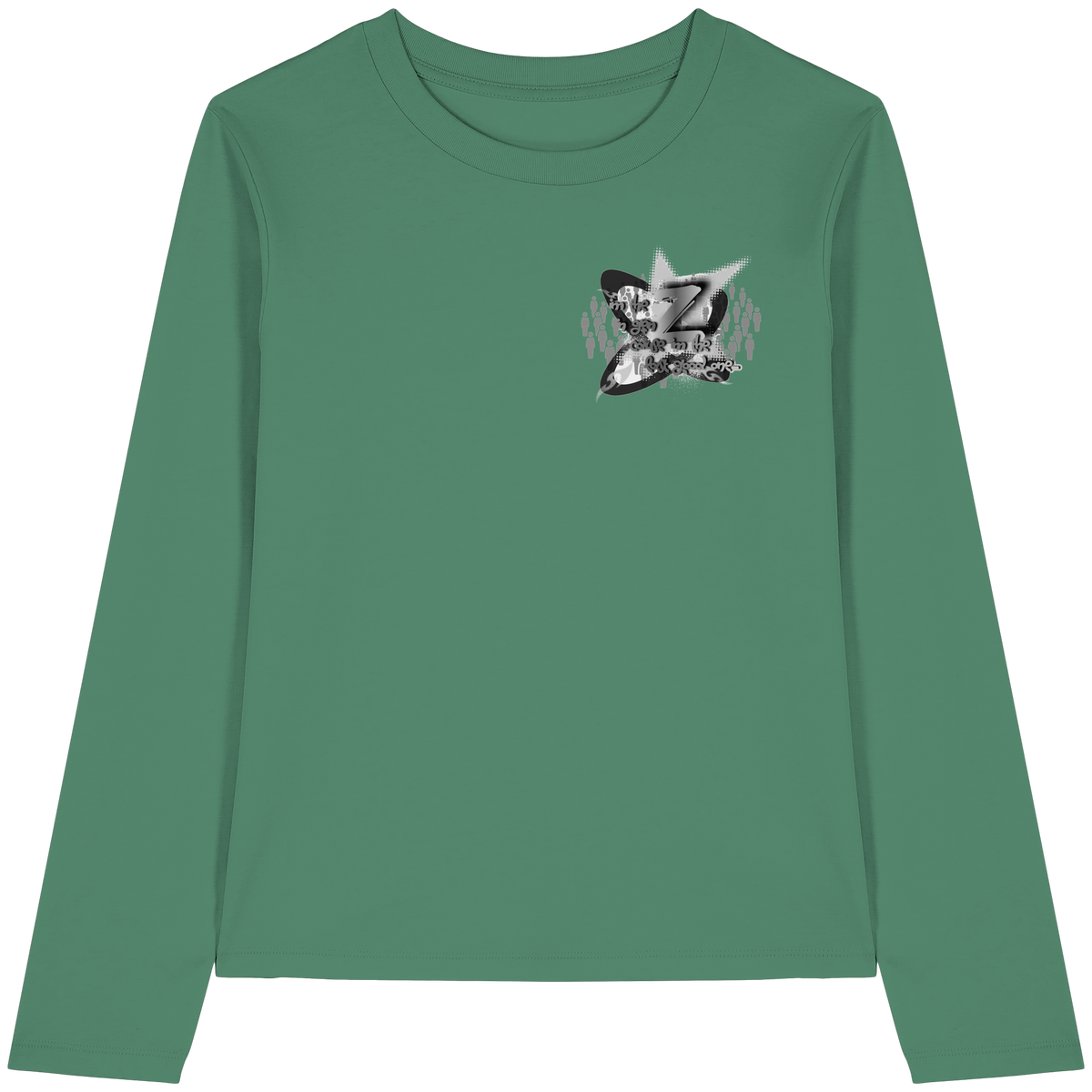 The Rebellion Z BASiCS - T-shirt a maniche lunghe da donna in cotone biologico