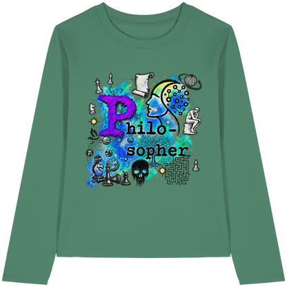 The Philosopher - Womens Organic Longsleeve T-Shirt