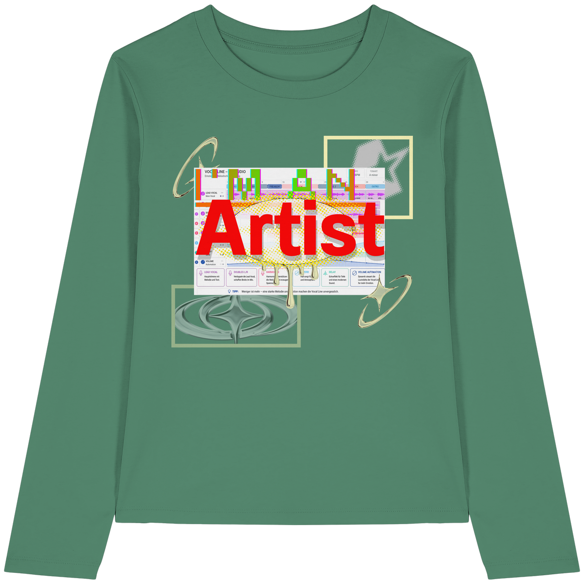 The Artist - Maglietta a maniche lunghe da donna in cotone biologico