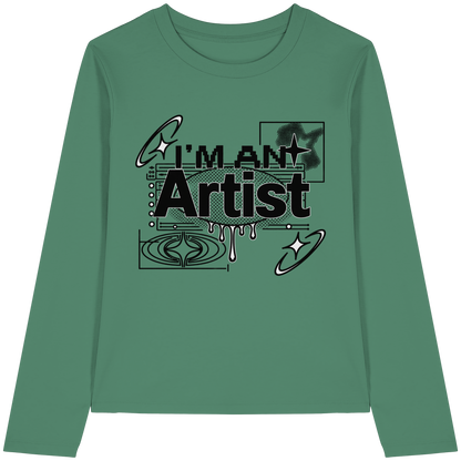 The Artist BASiCS - T-shirt a maniche lunghe biologica da donna