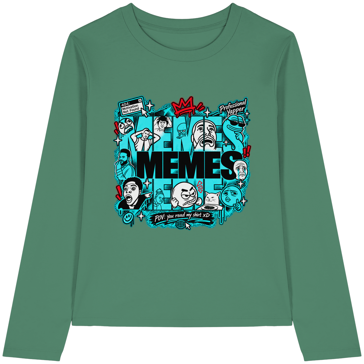 The Meme - Womens Organic Longsleeve T-Shirt