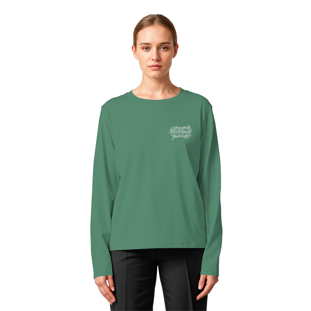 Die REAL LOVE BASiCS - Damen Bio-Langarm-T-Shirt