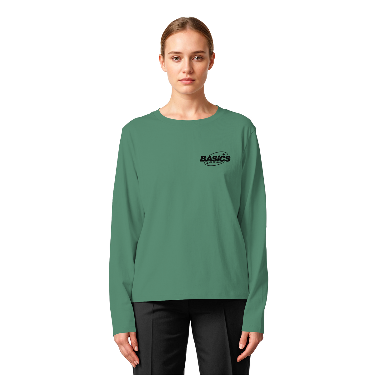 BASiCS - For the SIMPLE - Womens Organic Longsleeve T-Shirt