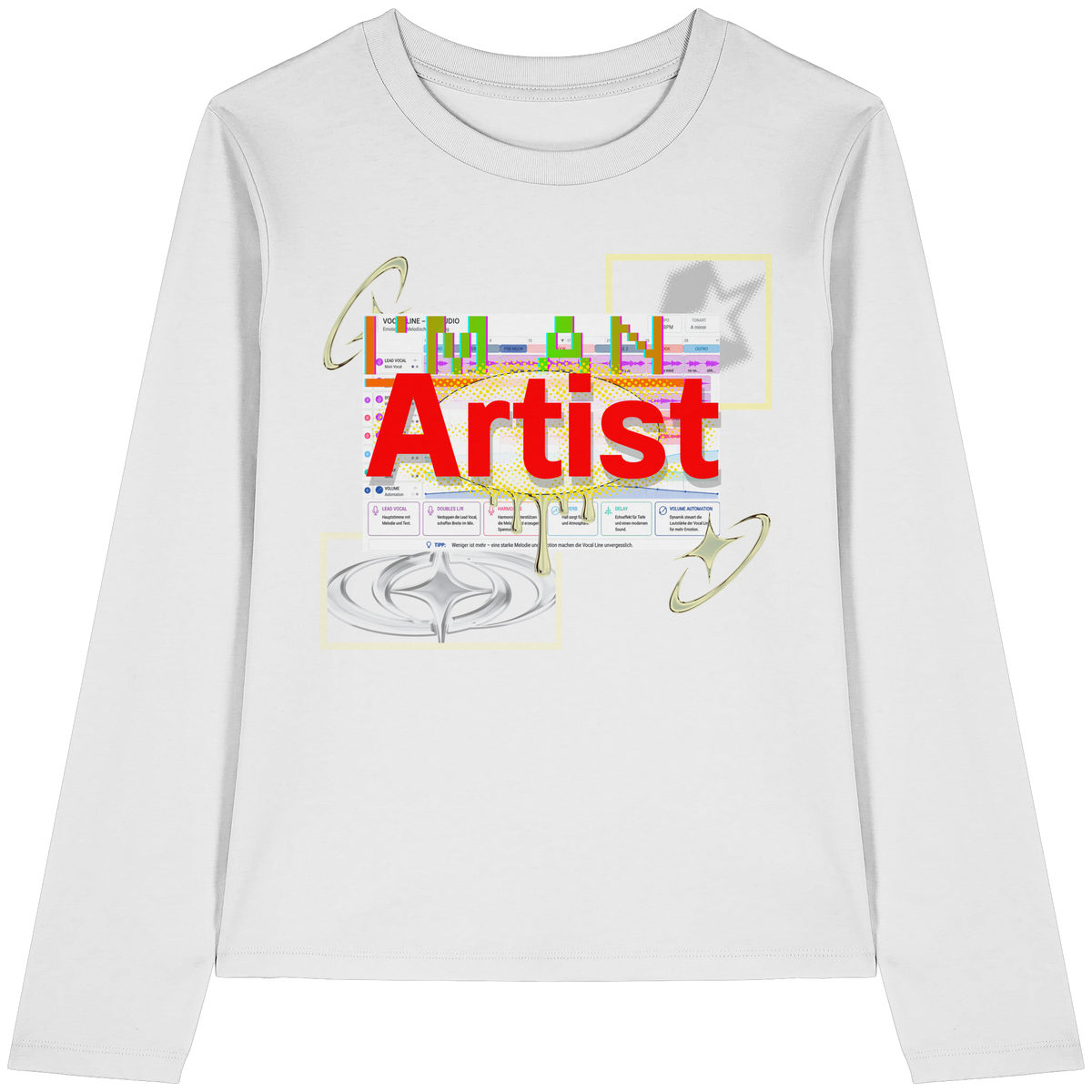 The Artist - Maglietta a maniche lunghe da donna in cotone biologico
