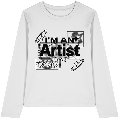 The Artist BASiCS - T-shirt a maniche lunghe biologica da donna