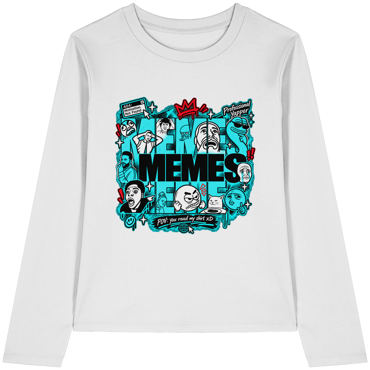 The Meme - Womens Organic Longsleeve T-Shirt