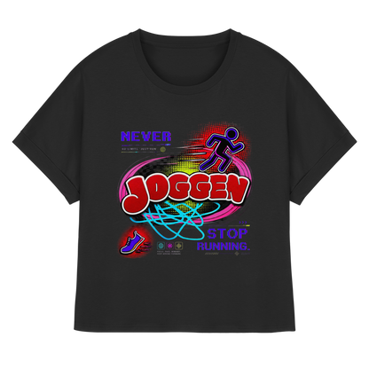 The JoGGer - Womens Organic Rolled Sleeves T-Shirt