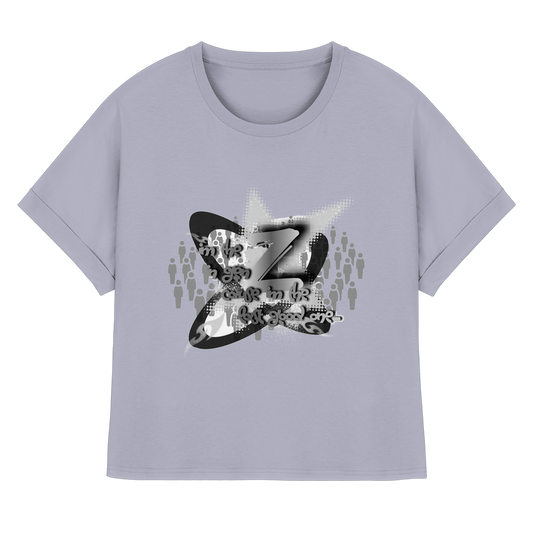 The Rebellion Z BASiC - Womens Organic Rolled Sleeves T-Shirt