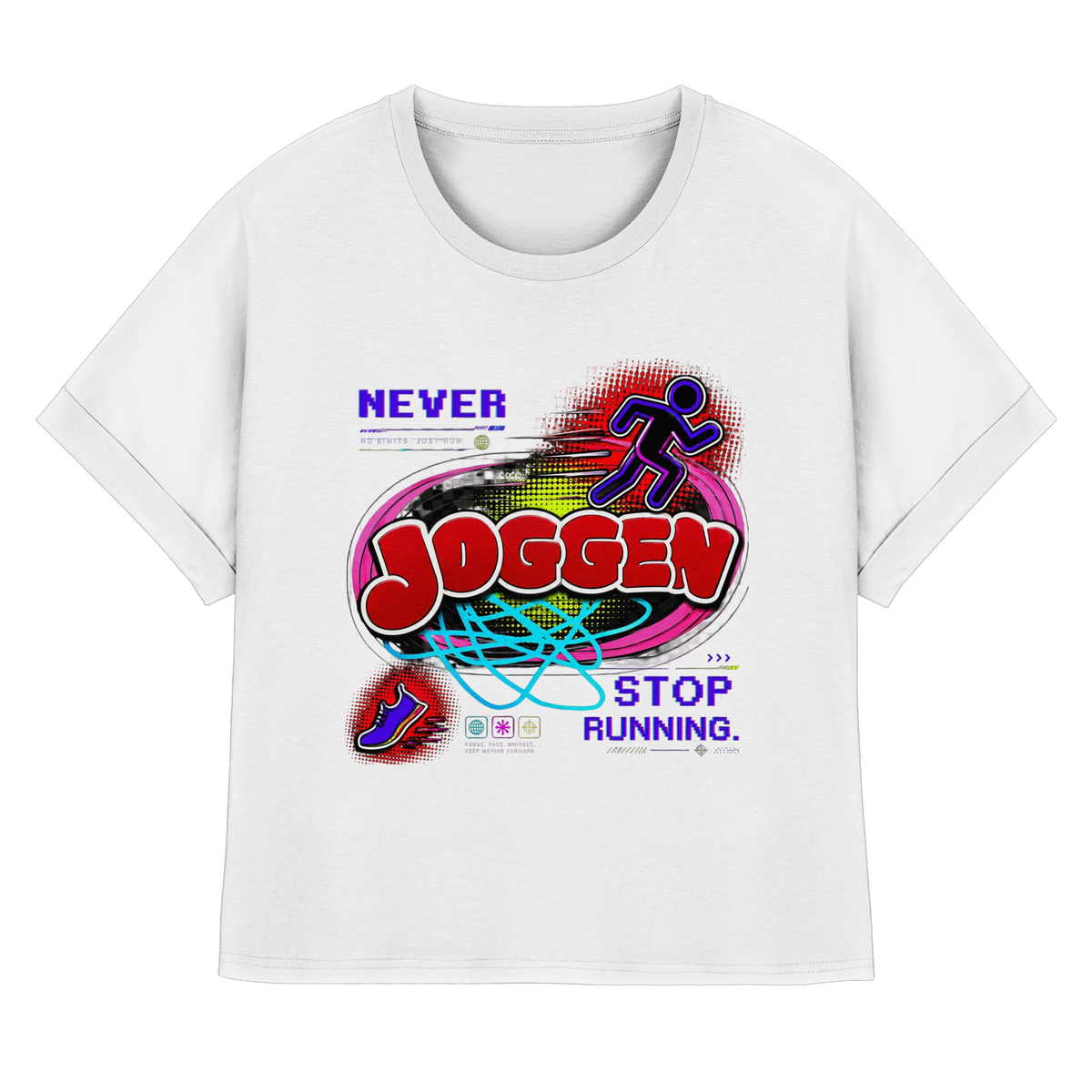 The JoGGer - Womens Organic Rolled Sleeves T-Shirt