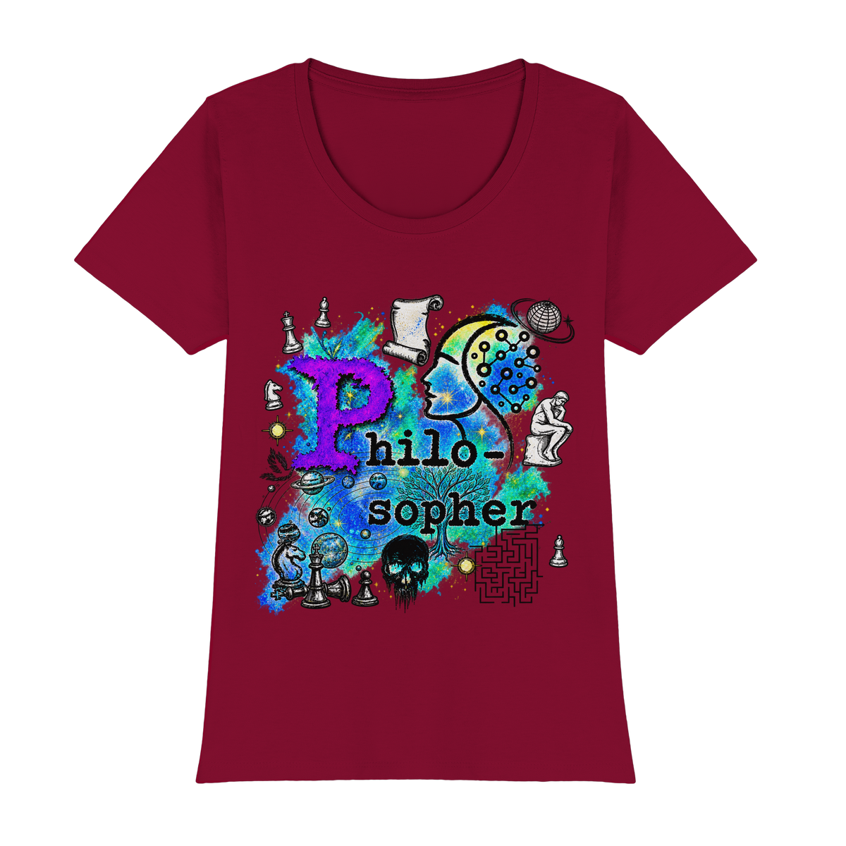 The Philosopher - T-Shirt Classica Premium da Donna